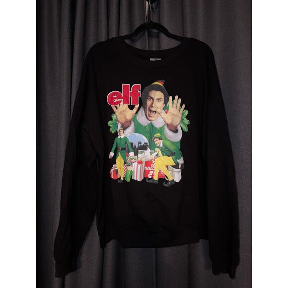 Ugly Christmas Sweater Xmas Sweatshirt Crewneck Size XXXL Elf - Picture 1 of 2